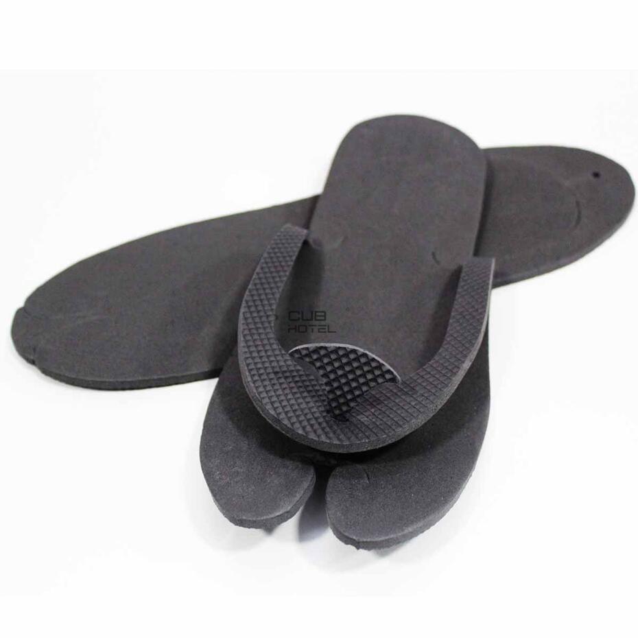 100 Pairs, Black Hotel Easy Slippers, 29 cm SPA Pool